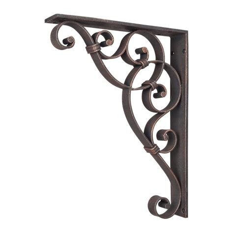 8 inch brown scroll metal bracket|Amazon.com: Scroll Bracket.